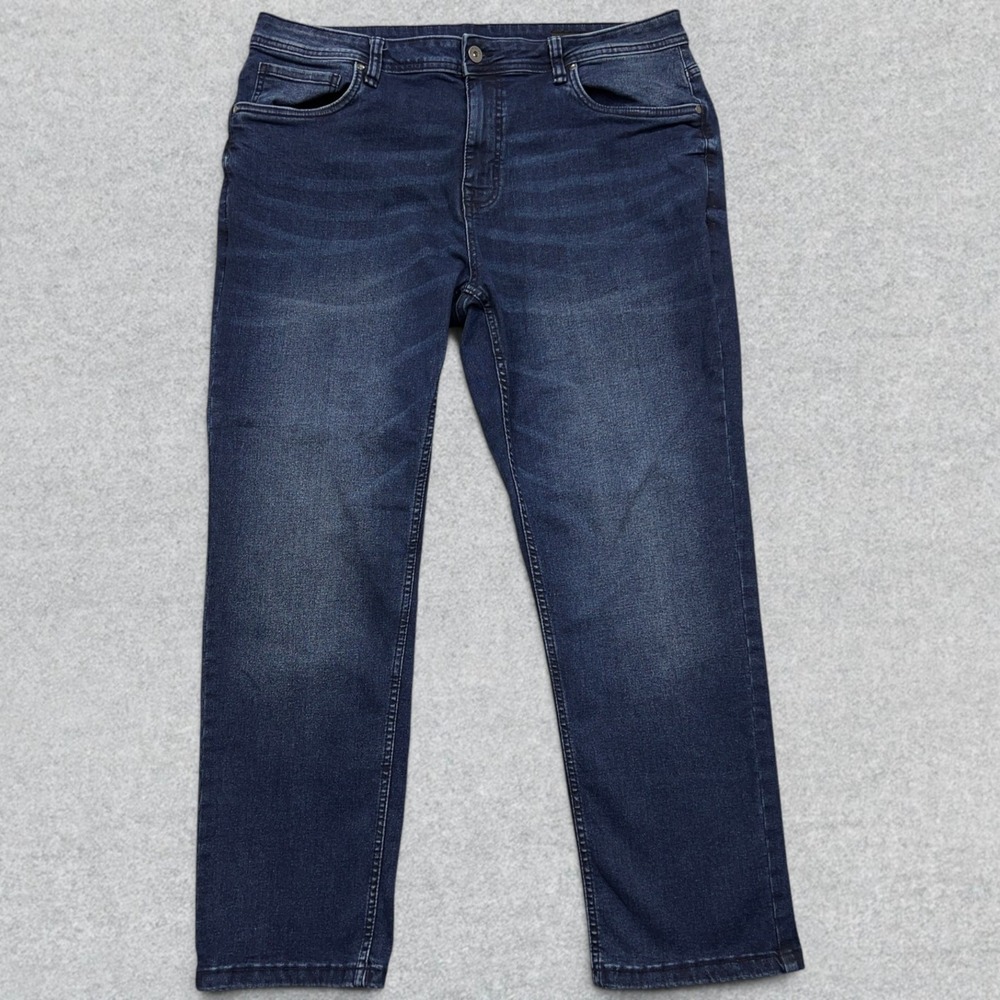 The Perfect Jean NYC Denim Jeans Men's 38x30 Blue Denim Distressed Athletic Fit